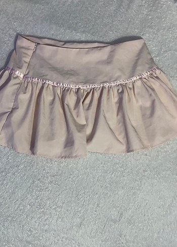 Lolita Pembe Fırfırlı Mini Etek - Görsel 5