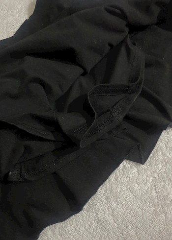 Siyah Fırfırlı Mini Etek - Görsel 3