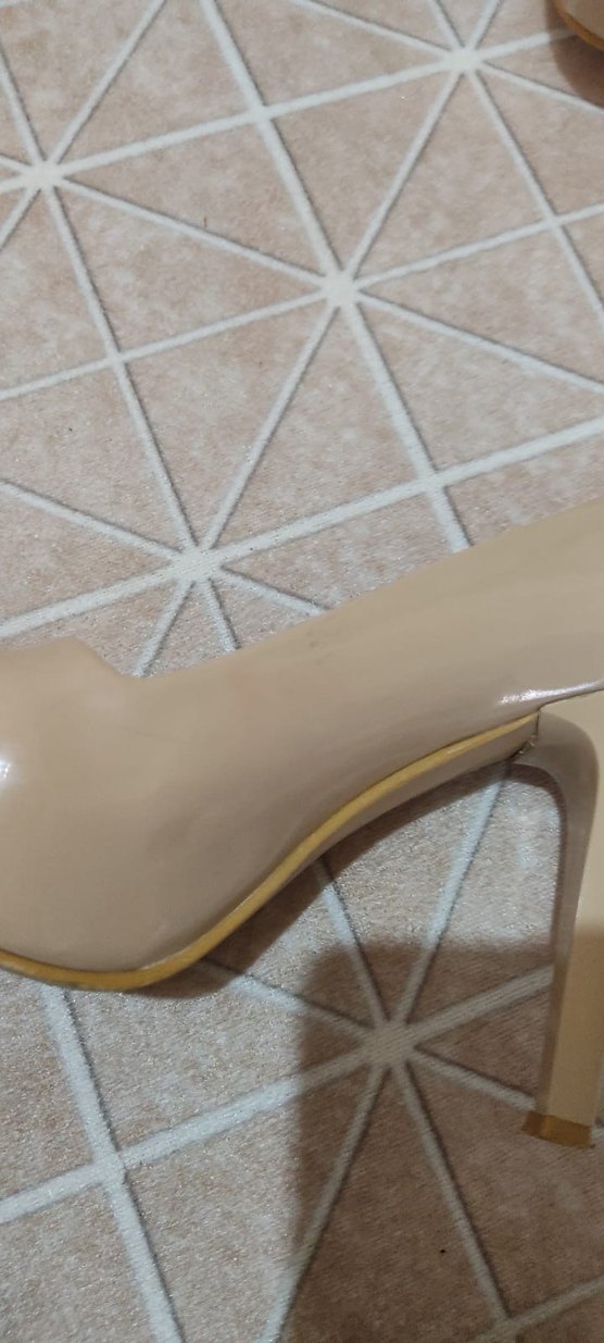 Bej Rugan Platform Kadın İnce Topuklu Ayakkabı - Görsel 2