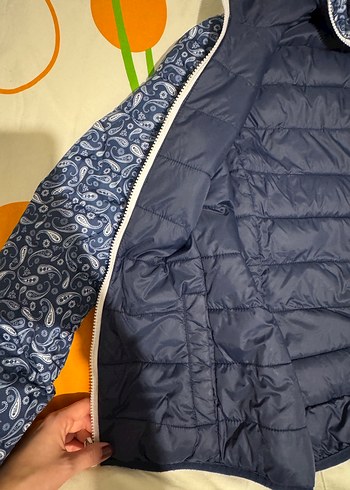 Koton Uzun Kollu Renkli Baskılı Kadın Mont - Görsel 3