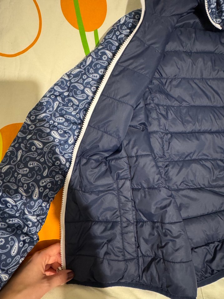 Koton Uzun Kollu Renkli Baskılı Kadın Mont - Görsel 3