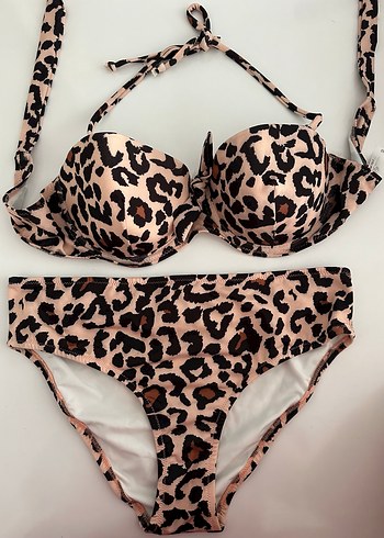 Cixlife Leopar Desenli Bikini Takımı