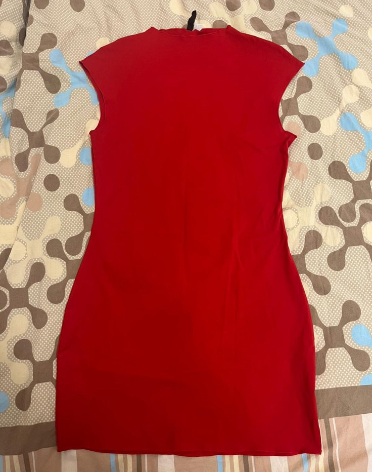 Hm mini kırmızı elbise - Görsel 2