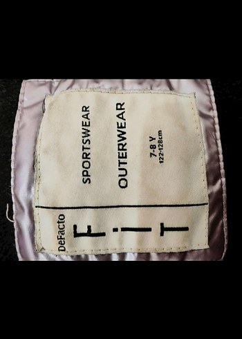 Kız Çocuk metalik renk Kapüşonlu Kürklü Mont - Görsel 3