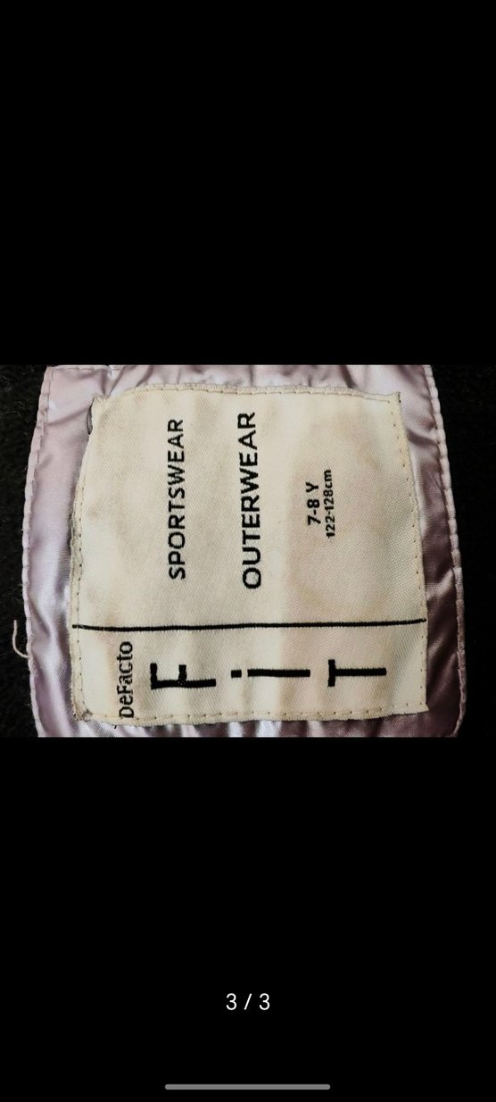 Kız Çocuk metalik renk Kapüşonlu Kürklü Mont - Görsel 3