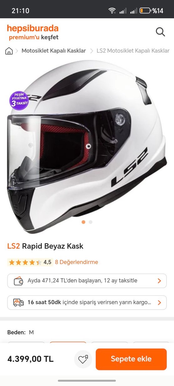 Ls2 rapid 2 FF353 motosiklet kaskı M - Görsel 3
