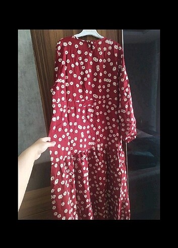 xl Beden bordo Renk Elbise 