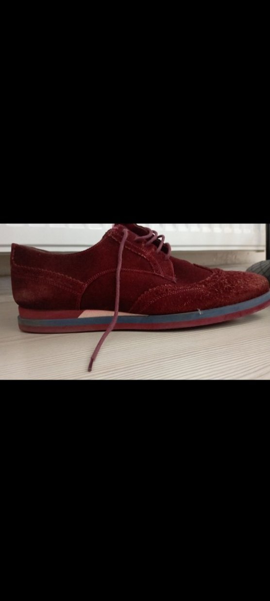 Kemal Tanca Bordo Süet Erkek Klasik Ayakkabı - Görsel 2