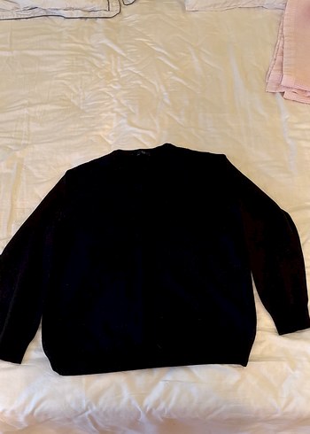 Siyah Erkek Sweatshirt, Uzun Kollu, Basic
