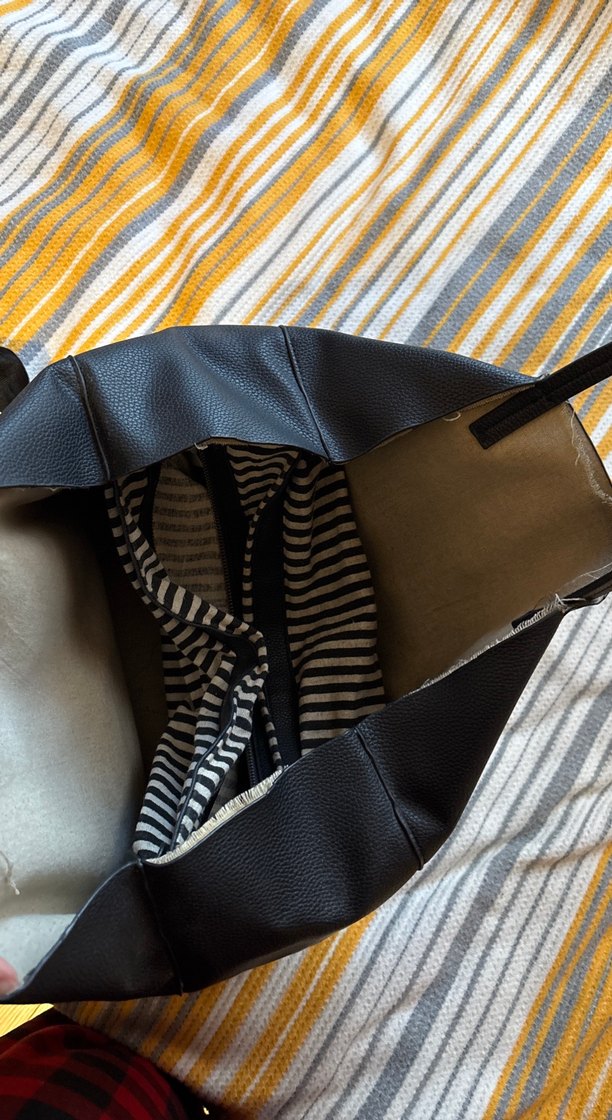 Siyah Deri Kadın Çanta - Görsel 3