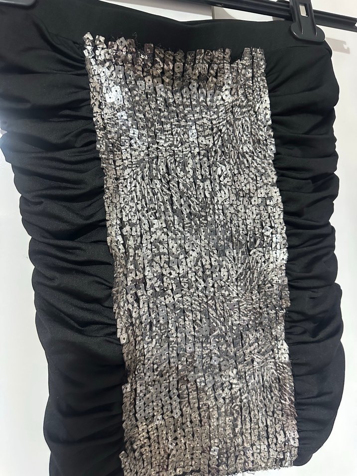 Pullu straplez bluz - Görsel 2