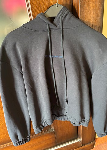 LES BENJAMİNS lacivert kapüşonlu önü yazılı sweatshirt