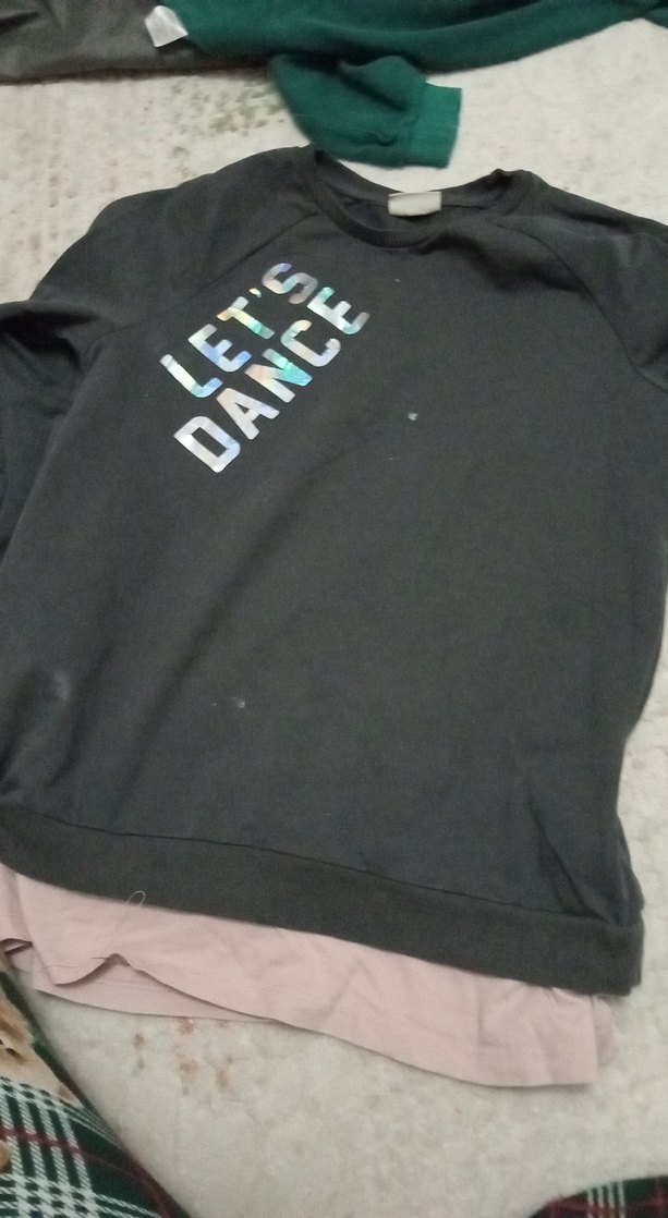 Kız Çocuk Siyah Kısa Kollu Baskılı Tişört - Görsel 3