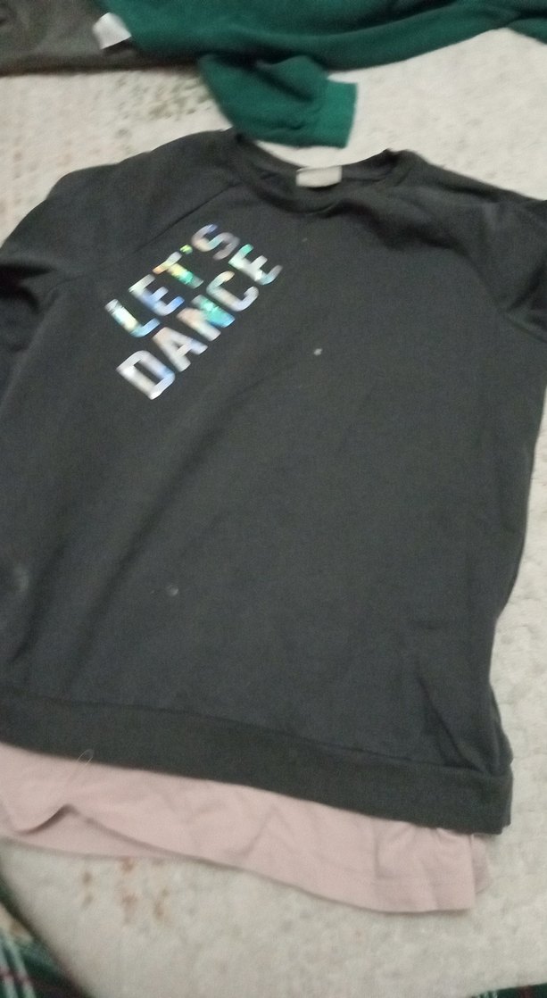 Kız Çocuk Siyah Kısa Kollu Baskılı Tişört - Görsel 4