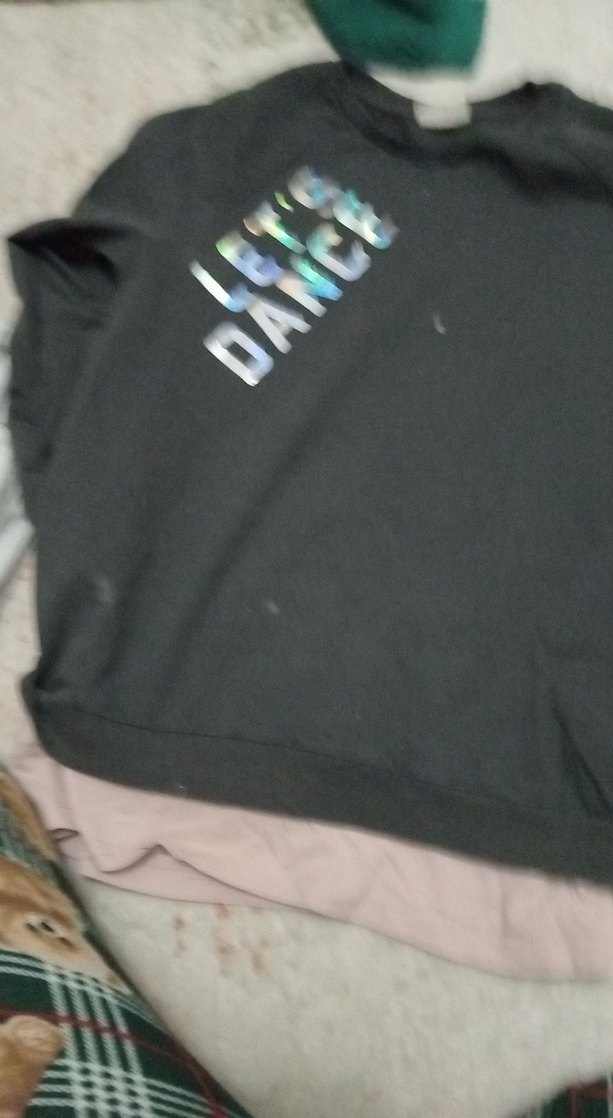 Kız Çocuk Siyah Kısa Kollu Baskılı Tişört - Görsel 2