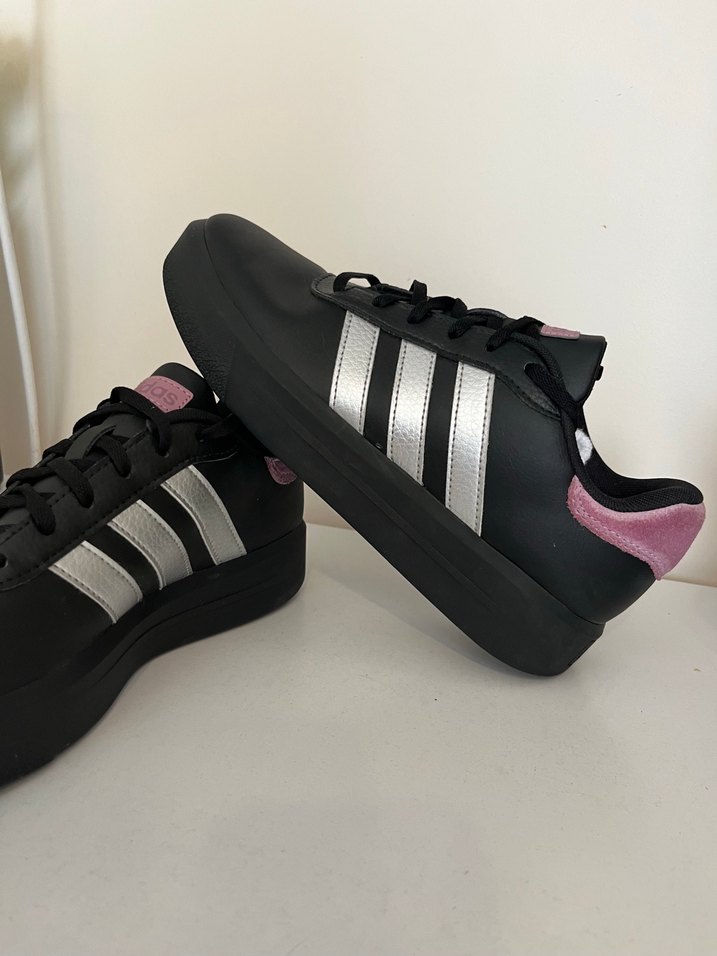 Kadın Siyah Platform Spor Ayakkabı - Görsel 5