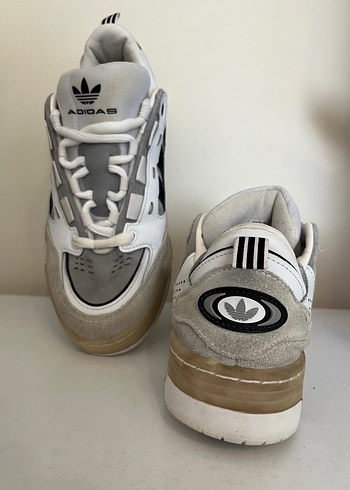 Beyaz Gri Adidas Laced Erkek Spor Ayakkabı