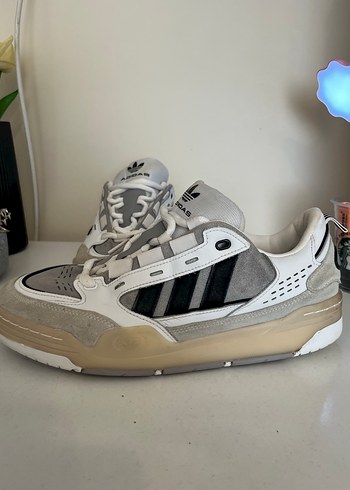 44 Beden beyaz Renk Beyaz Gri Adidas Laced Erkek Spor Ayakkabı
