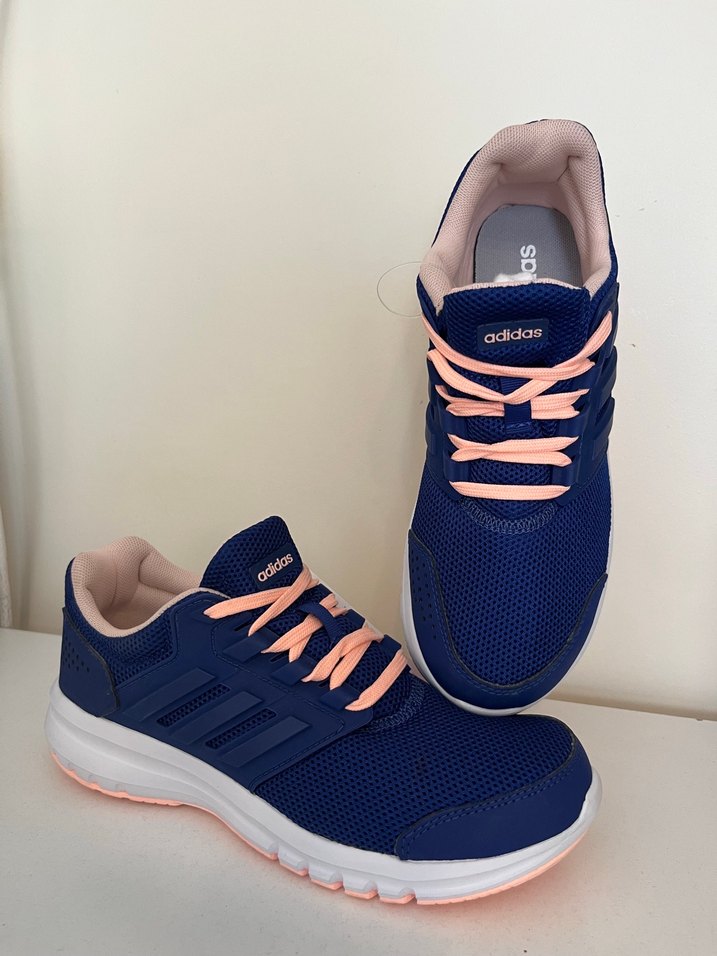 Lacivert Renkli Bağcıklı Adidas Spor Kadın Sneaker - Görsel 2