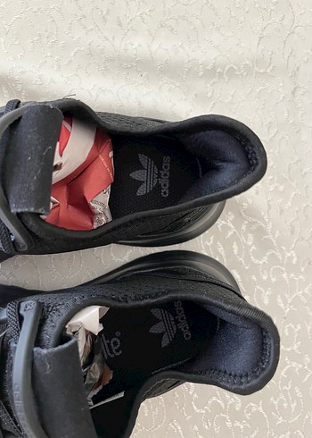 35 Beden siyah Renk Siyah çocuk Spor Ayakkabı Velcro Detaylı