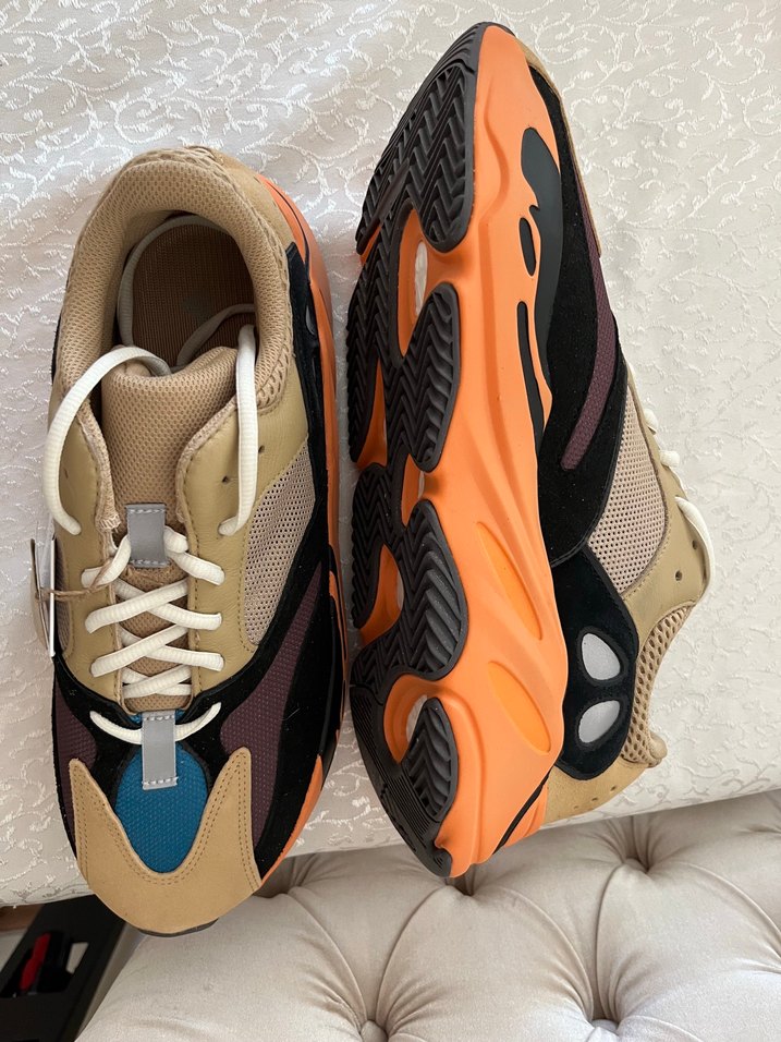 Adidas Kahverengi Spor Ayakkabı Velcro - Görsel 2