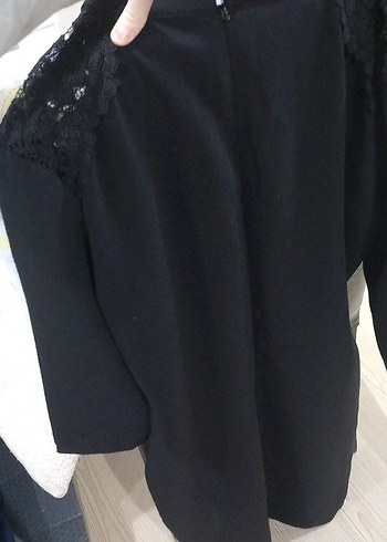 Siyah Midi Triko Elbise - Görsel 2