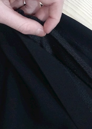 Siyah Midi Triko Elbise - Görsel 4