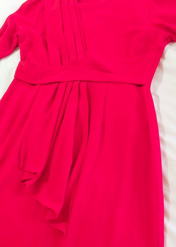 kırmızı tesettür elbise - Görsel 2