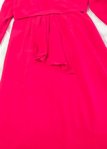 kırmızı tesettür elbise - Görsel 3