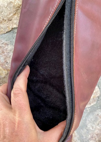 Lila Dolgu Topuklu Vintage Çizme - Görsel 3