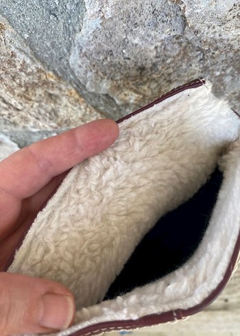 Lila Dolgu Topuklu Vintage Çizme - Görsel 4