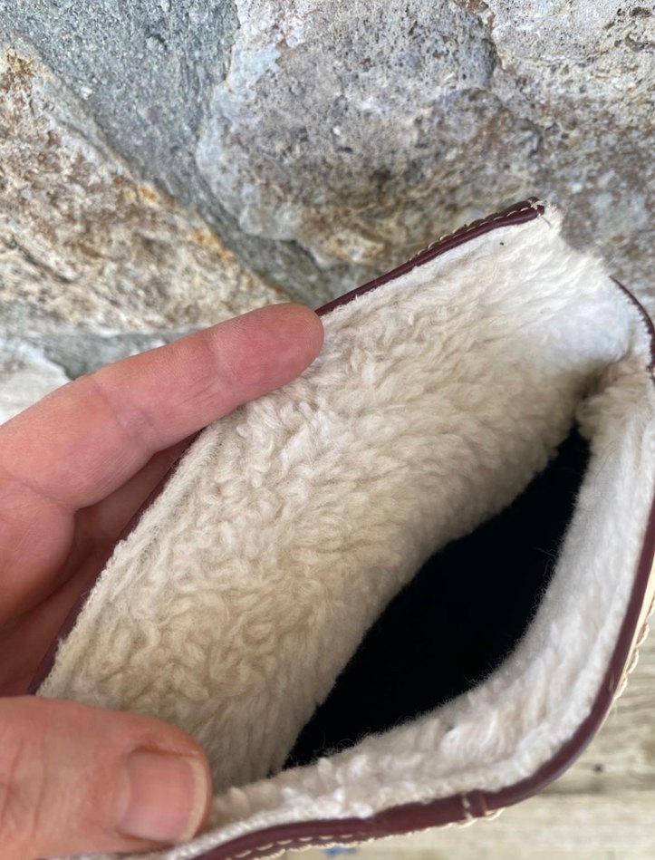 Lila Dolgu Topuklu Vintage Çizme - Görsel 4