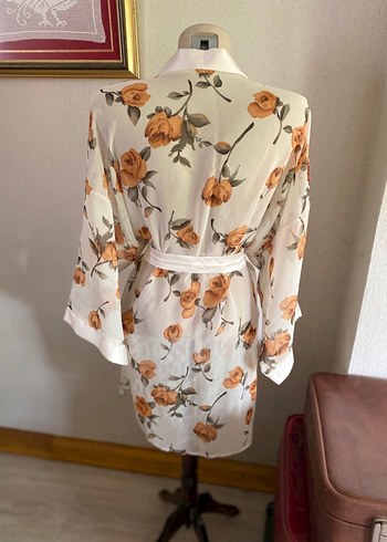Gerçek bir vintage, 25 yıllık şifon kimono - Görsel 2