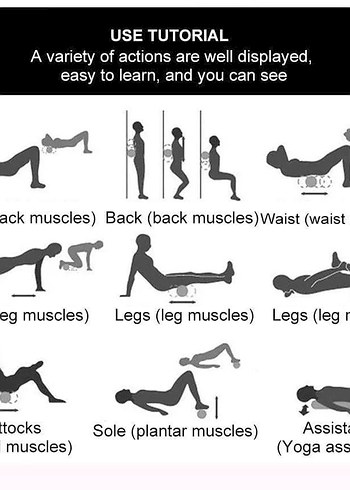 Mavi Yoga Pilates Roller - North Pacific - Görsel 6