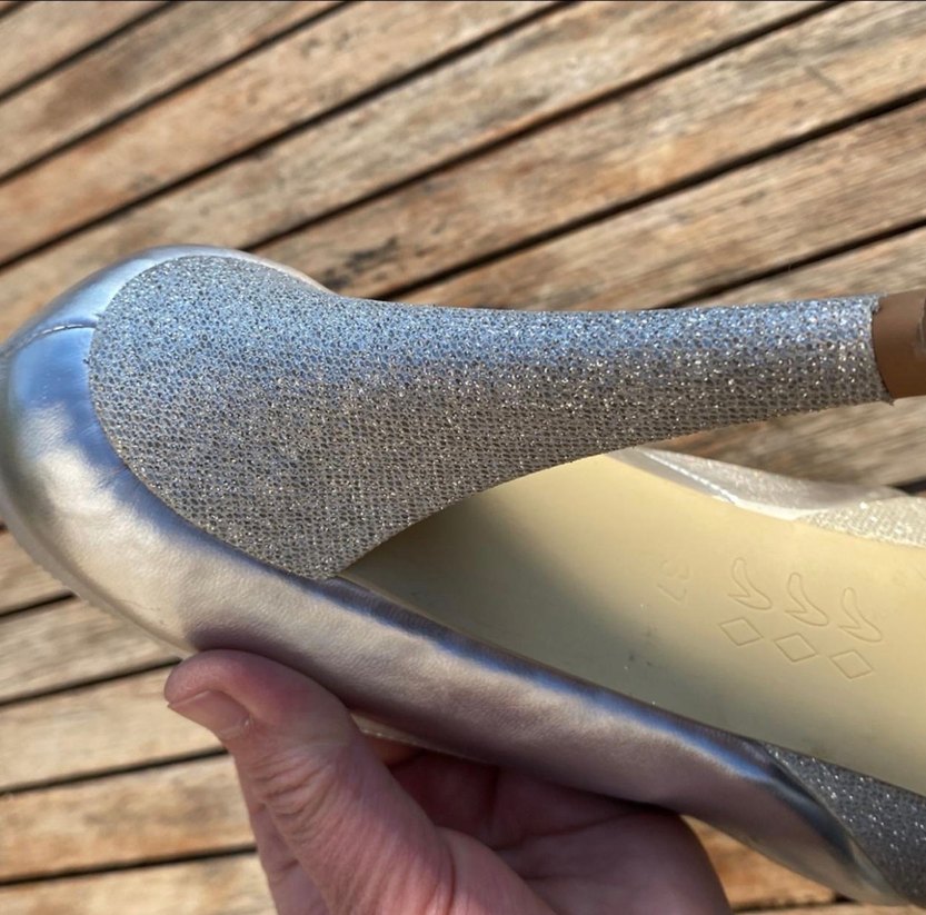 Gümüş  Platform Topuklu Abiye Ayakkabı - Görsel 5