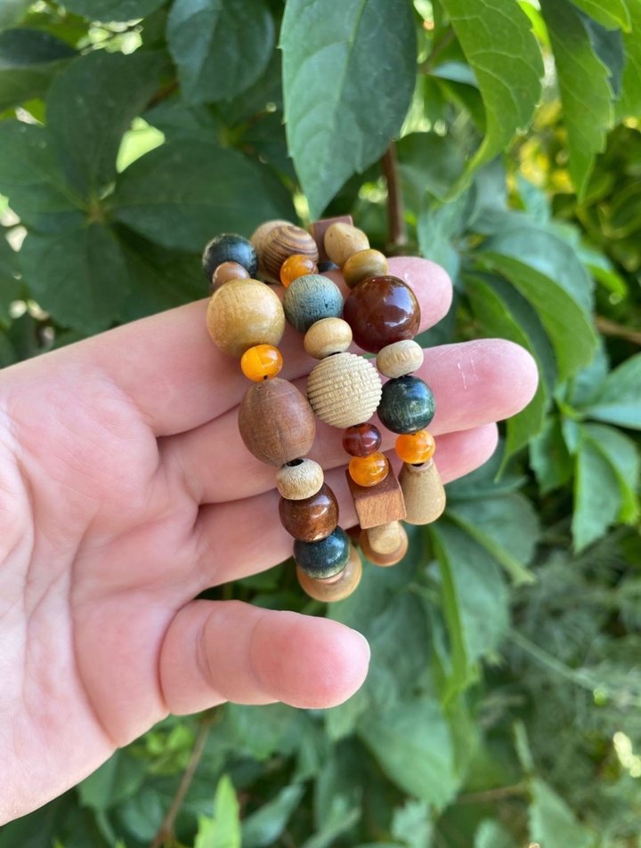 Bohem Çok Renkli Boncuklu Bileklik - Görsel 2