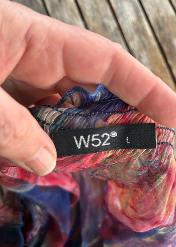 Renkli Batik Desenli Şifon Bluz - Görsel 6