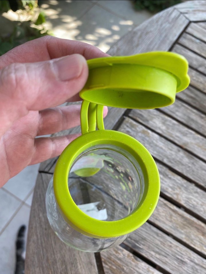 Yeşil Desenli Cam Yoğurt-Çorba-Mama Kavanozu - Görsel 2