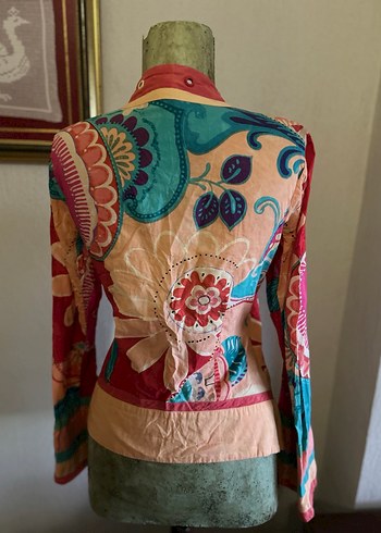 Vintage Aynalı Uzun Kollu Bohem Gömlek - Görsel 2