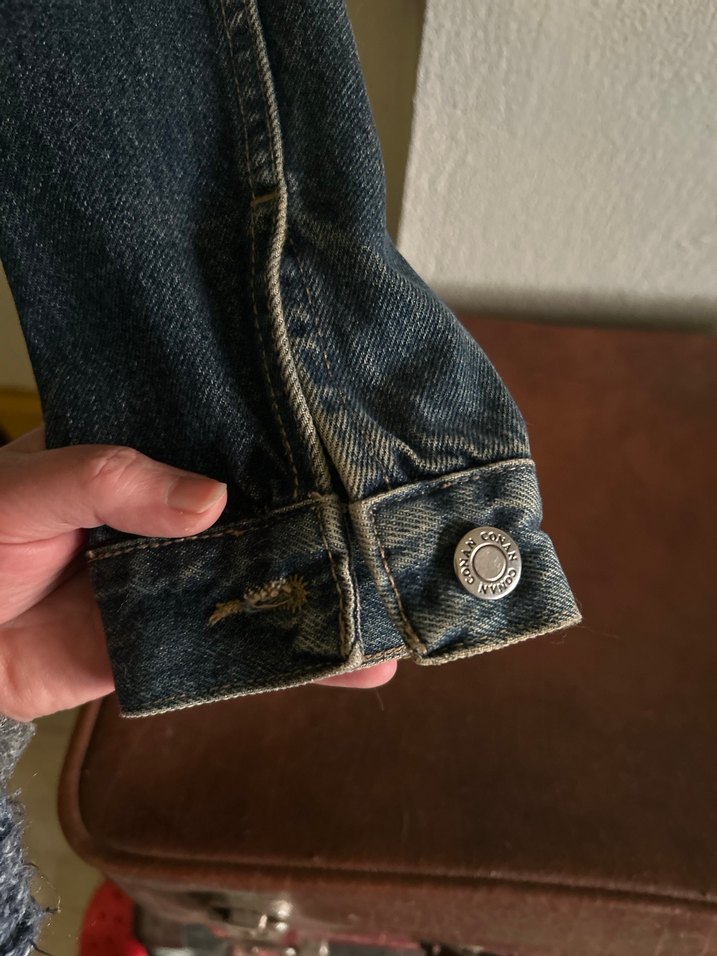 Denim Vintage Kot Ceket - Görsel 3