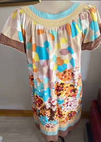 Pamuklu kumaş Hint elbise - Görsel 4