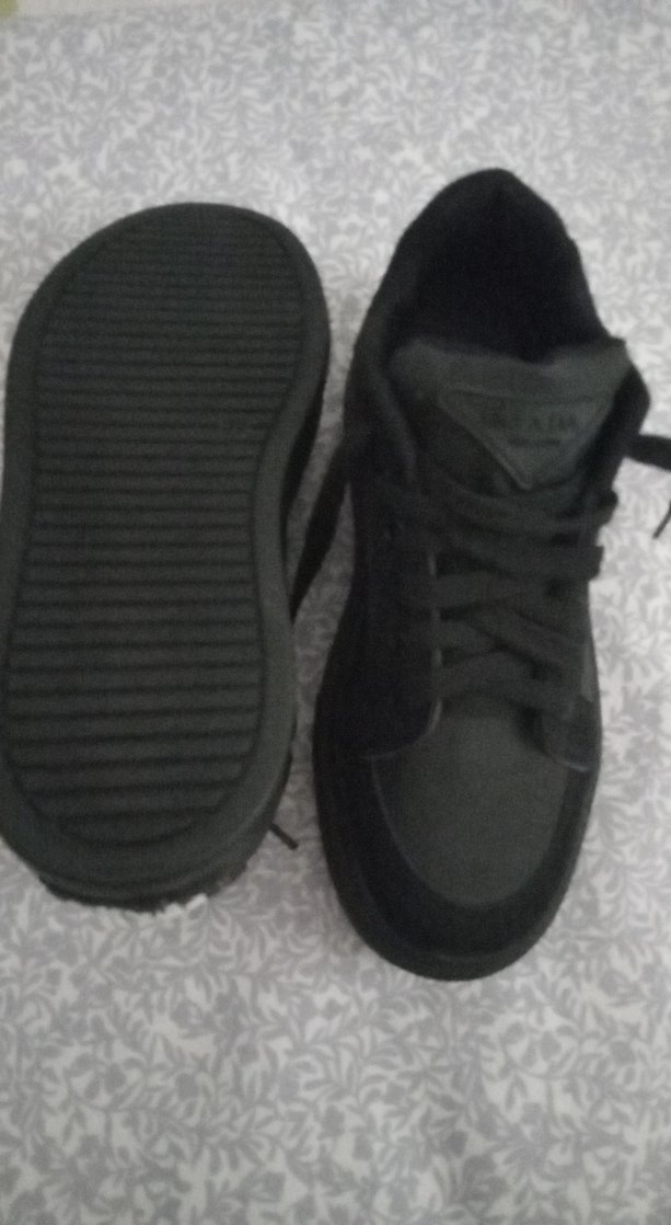 Siyah Platform Topuklu Kadın Spor Ayakkabı - Görsel 4