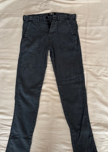 Ivy Kirzhner Gri Regular Fit Kadın Denim Pantolon