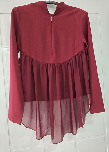 Diger Bordo Uzun Kollu Salaş Tunik