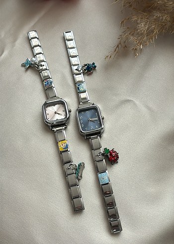 Çok Renkli Metal Kadın Kol Saati - Görsel 3