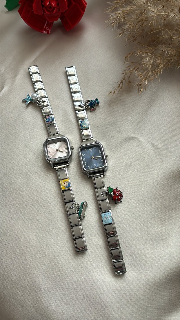 Çok Renkli Metal Kadın Kol Saati - Görsel 3