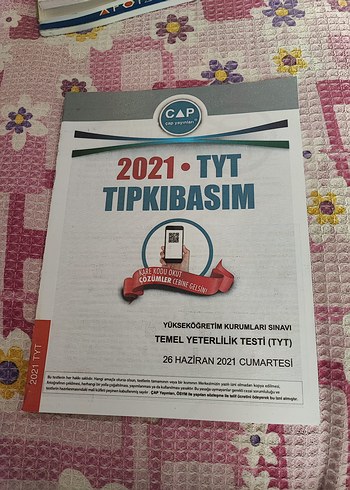 2021 TYT ve 2022 AYT Tıpkıbasım Sınav Kitabı