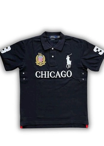 Chief Keef Ralph Lauren Siyah Erkek Polo Tişört