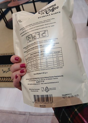 Guarana Kahve Tozu 30 Adet - Görsel 4