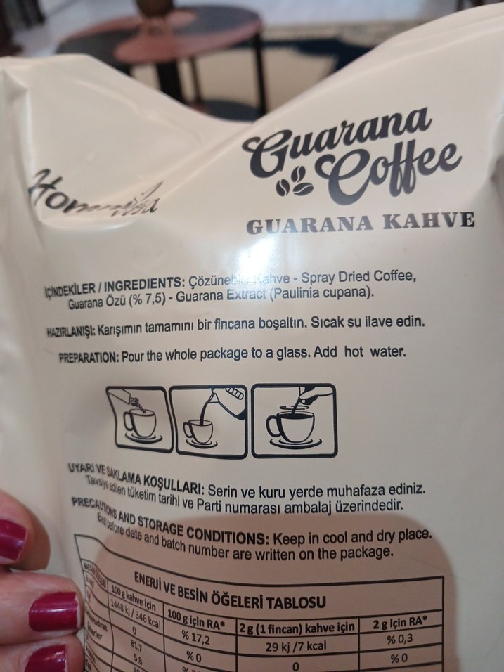 Guarana Kahve Tozu 30 Adet - Görsel 3